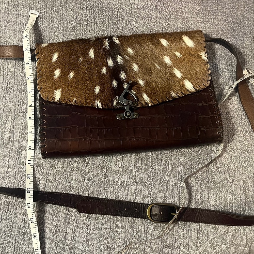 Juan Antonio Crocodile and Deer Crossbody or Clutch Purse